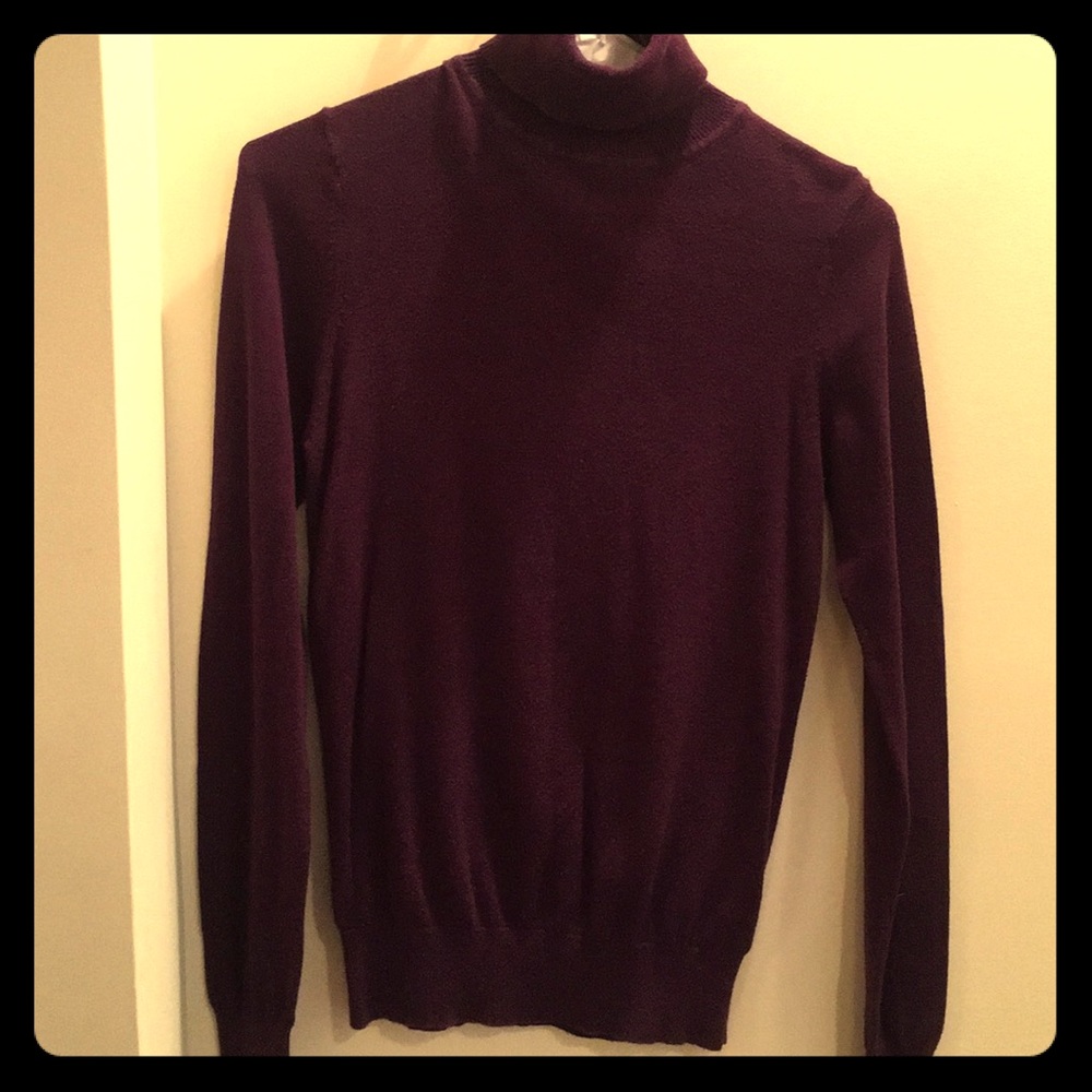 Purple turtleneck